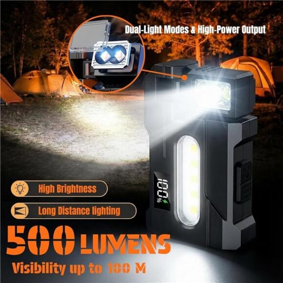 G5 Mini EDC Flashlight Kit 500 Lumens, 4-in-1 Tactical Flashlight Rechargeable - Picture 2 of 8